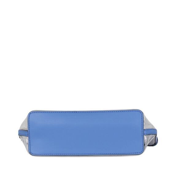 Kate Spade Sabine Medium Cosmetic Pouch in Clear PVC With Blue Trim - Picture 5 of 6